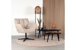 Ronde Fauteuils|Draaifauteuils^Draaifauteuil Naturel IH-50.203 Ian