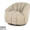 By-Boo Draaifauteuils^Draaifauteuil taupe 250187 Sogno