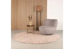Draaifauteuils|Ronde Fauteuils^Draaifauteuil Taupe FU-88.013 Bunny