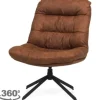 Outlet Singer Draaistoel cognac Tygo