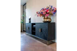Outlet Richmond Interiors Dressoir 210693 Blackbone Brass