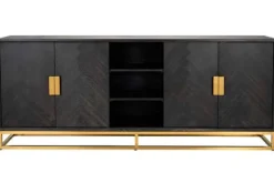 Richmond Interiors Dressoirs^Dressoir 210232 Blackbone goud