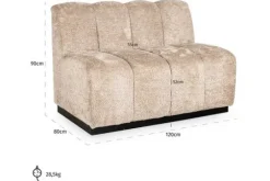 Online Richmond Interiors Eetkamerbank 212786 Lovely Beige Hillpark