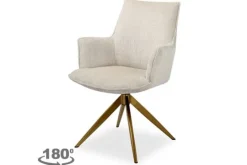 Sale Richmond Interiors Eetkamerstoel 212405 Beige Chenille Dakota