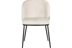 Discount Richmond Interiors Eetkamerstoel 212339 Beige Chenille Elvi