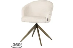 Outlet Richmond Interiors Eetkamerstoel 212411 Beige Chenille Zendaya