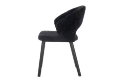 Richmond Interiors Eetkamerstoelen^Eetkamerstoel 211067 Black Chenille Savoy