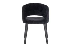 Richmond Interiors Eetkamerstoelen^Eetkamerstoel 211067 Black Chenille Savoy