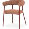 By-Boo Eetkamerstoelen^Eetkamerstoel 250029 burgundy Yovi