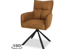 Wowen Eetkamerstoelen^Eetkamerstoel - cowboy 215 cognac Lorena