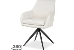 Richmond Interiors Eetkamerstoelen^Eetkamerstoel 211563 Cream Fusion Lisonne