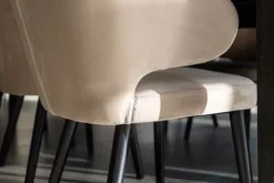 Richmond Interiors Eetkamerstoelen^Eetkamerstoel 210466 Khaki Velvet Indigo