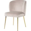 Richmond Interiors Eetkamerstoelen^Eetkamerstoel 210599 Khaki Velvet Cannon