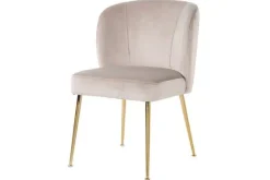 Richmond Interiors Eetkamerstoelen^Eetkamerstoel 210599 Khaki Velvet Cannon