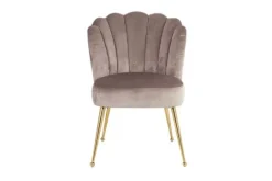Richmond Interiors Eetkamerstoelen^Eetkamerstoel 210178 Khaki Velvet Pippa