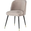 Richmond Interiors Eetkamerstoelen^Eetkamerstoel 210854 Khaki Velvet Alicia
