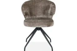 Richmond Interiors Eetkamerstoelen^Eetkamerstoel 212552 Stone Chenille Milly