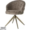 Richmond Interiors Eetkamerstoelen^Eetkamerstoel 212409 Stone Chenille Zendaya