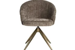Richmond Interiors Eetkamerstoelen^Eetkamerstoel 212409 Stone Chenille Zendaya