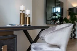 New Richmond Interiors Eetkamerstoel 210467 Stone Velvet Indigo