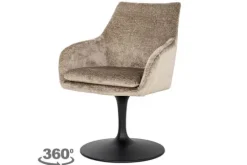 Hot Richmond Interiors Eetkamerstoel 211952 Taupe Chenille Marlon