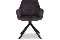 Silla Comer Eetkamerstoelen^Eetkamerstoel - Velvet Graphite Salma