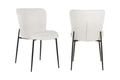 Hot Richmond Interiors Eetkamerstoel 210624 White Bouclé Darby