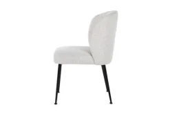Richmond Interiors Eetkamerstoelen^Eetkamerstoel 210658 White Bouclé Fallon