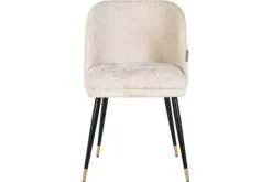 Sale Richmond Interiors Eetkamerstoel 210855 White Chenille Alicia