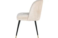 Sale Richmond Interiors Eetkamerstoel 210855 White Chenille Alicia