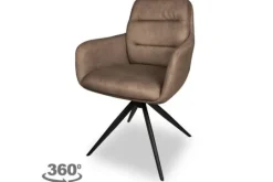 Olijk Eetkamerstoelen^Eetkamerstoel - Zorro Taupe Jeske