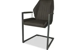 Olijk Eetkamerstoelen^Eetkamerstoel antraciet Cara