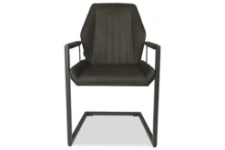 Olijk Eetkamerstoelen^Eetkamerstoel antraciet Cara
