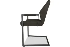 Olijk Eetkamerstoelen^Eetkamerstoel antraciet Cara