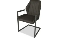 Olijk Eetkamerstoelen^Eetkamerstoel antraciet Cara