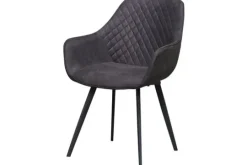 Livingfurn Eetkamerstoelen^Eetkamerstoel Antraciet Luca