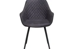 Livingfurn Eetkamerstoelen^Eetkamerstoel Antraciet Luca