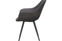 Livingfurn Eetkamerstoelen^Eetkamerstoel Antraciet Luca
