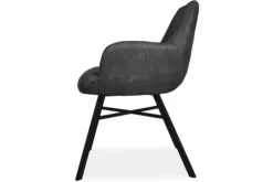 Olijk Eetkamerstoelen^Eetkamerstoel antraciet  Susa
