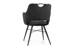 Olijk Eetkamerstoelen^Eetkamerstoel antraciet Tirza