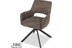 Wowen Eetkamerstoelen^Eetkamerstoel Atlanta 06 taupe Sonja