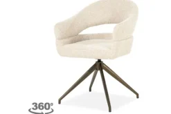 Eleonora Meubelen Eetkamerstoelen^Eetkamerstoel Beige 96456 Hailey