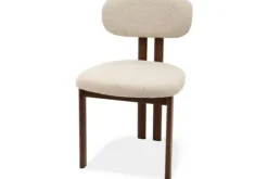 Studio Japandi Eetkamerstoelen^Eetkamerstoel Beige Walnut Lynja
