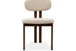 Studio Japandi Eetkamerstoelen^Eetkamerstoel Beige Walnut Lynja