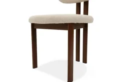 Studio Japandi Eetkamerstoelen^Eetkamerstoel Beige Walnut Lynja