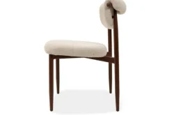 Clearance Studio Japandi Eetkamerstoel Beige Walnut Kaita