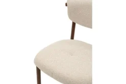 Clearance Studio Japandi Eetkamerstoel Beige Walnut Kaita
