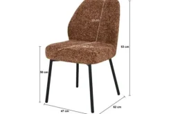 Livingfurn Eetkamerstoelen^Eetkamerstoel Bordeaux Tess