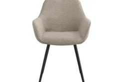 Livingfurn Eetkamerstoelen^Eetkamerstoel Boucle Beige Luca
