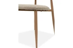 Plix Eetkamerstoelen^Eetkamerstoel Boucle Beige Natural Kaito